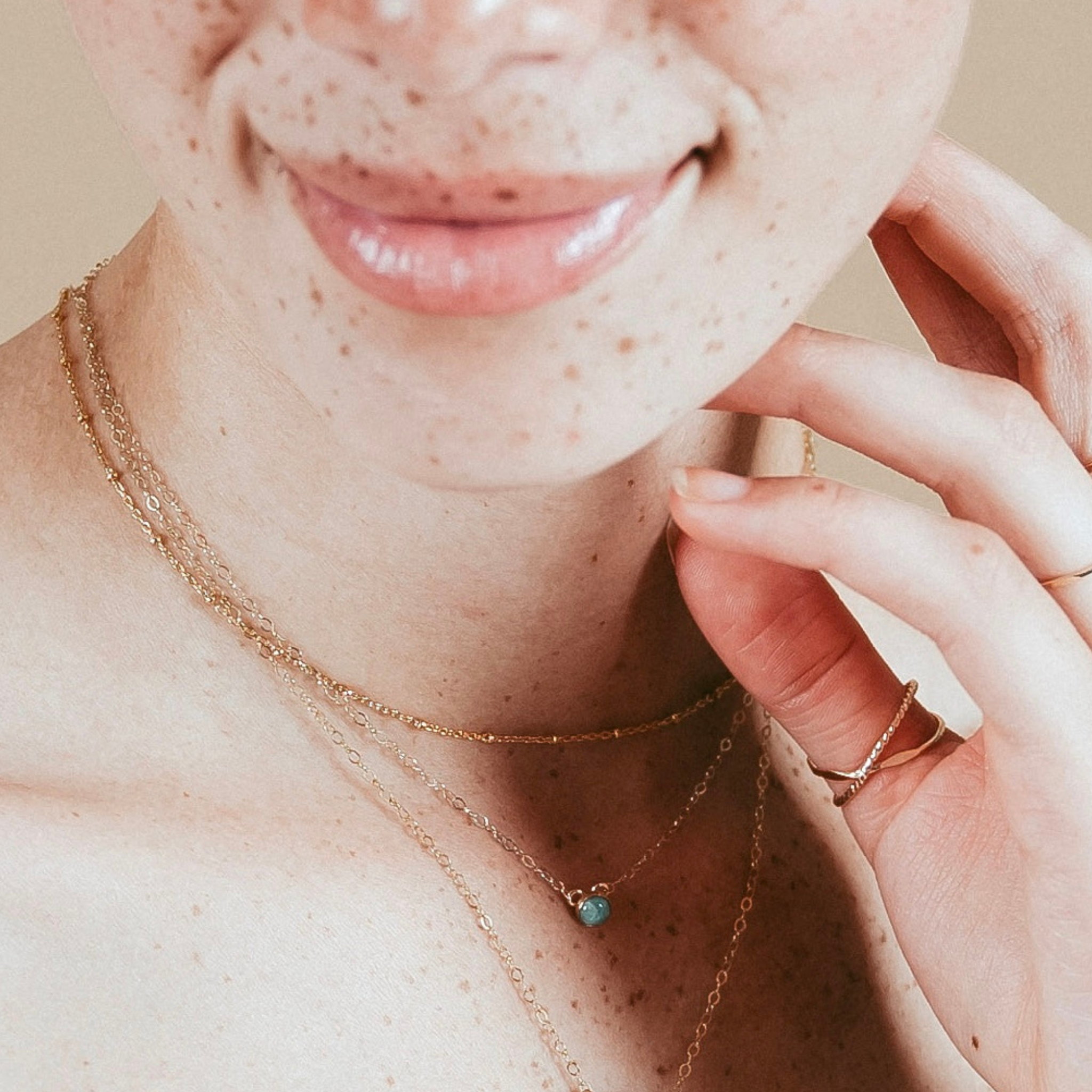 Gold Satellite Ball Choker