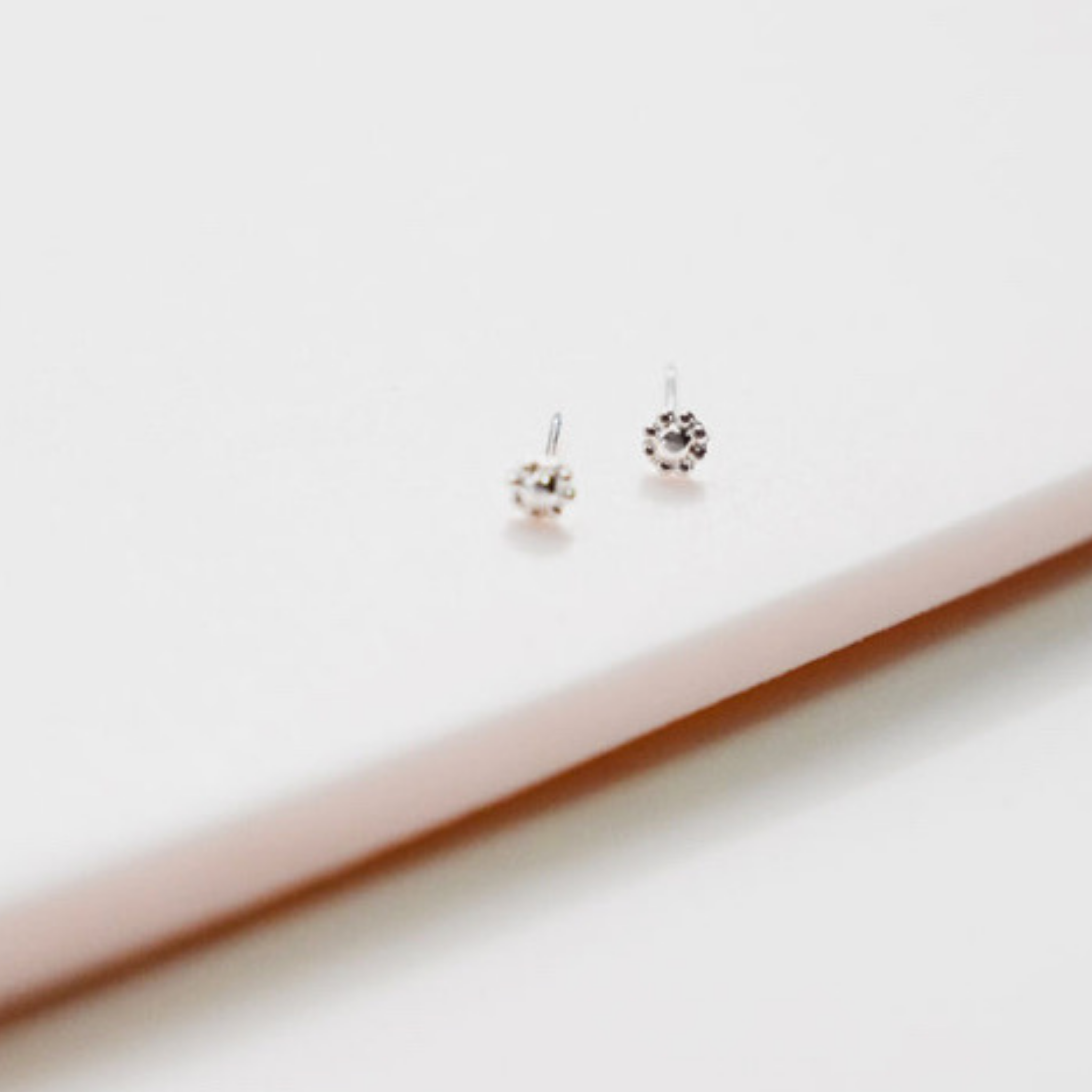 Silver Flower Studs