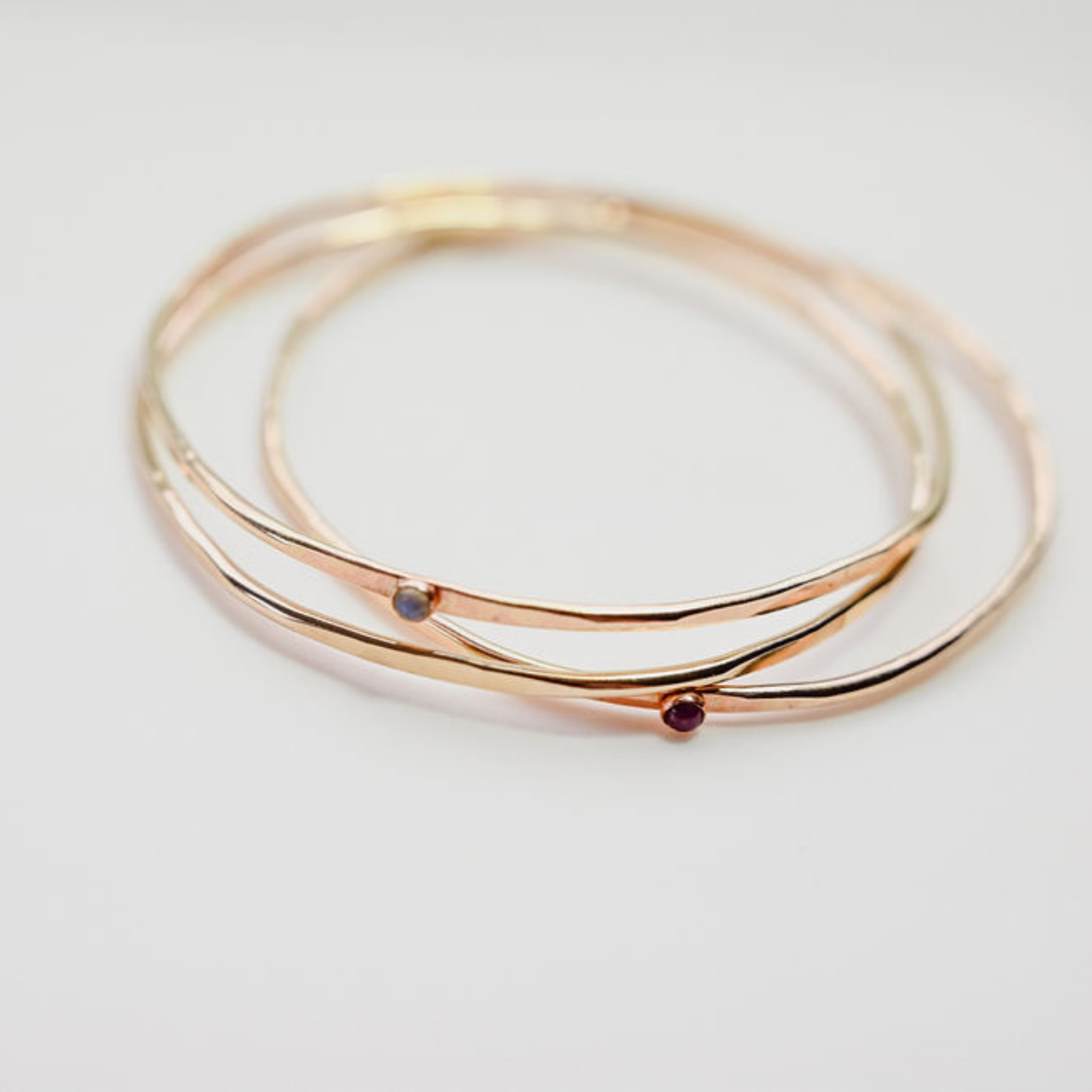 Hex Gold Stacking Bracelet