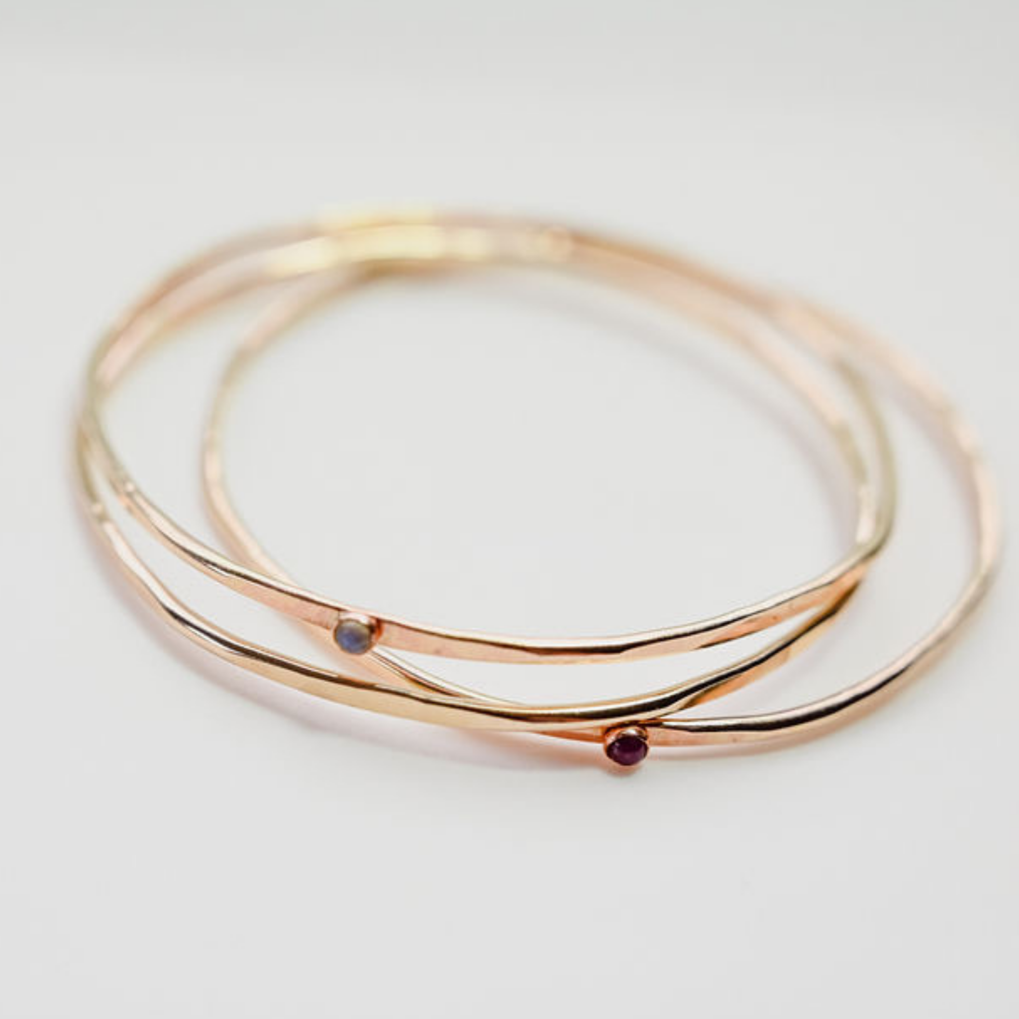 Hex Bracelet Gold With Gemstone