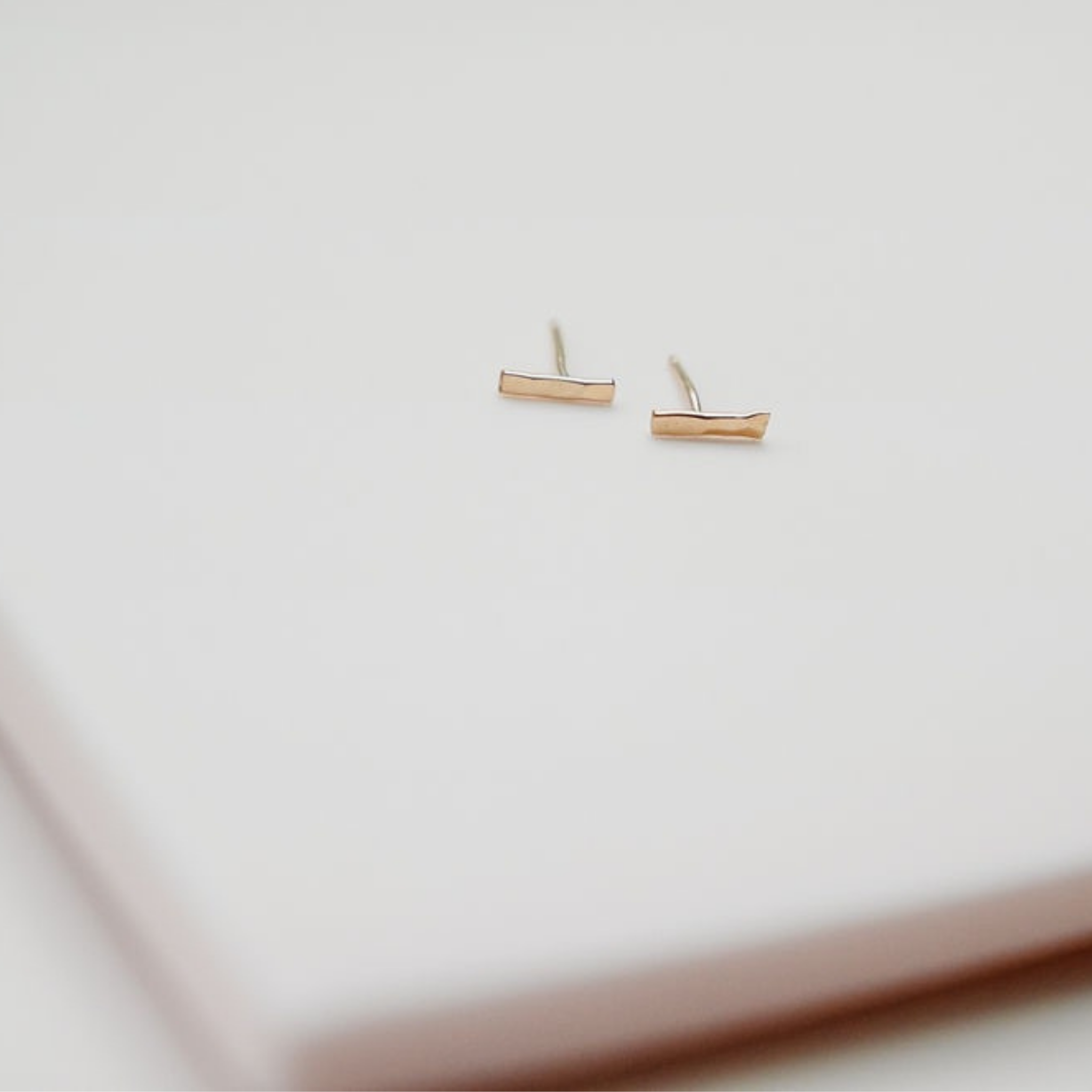 Gold Branch Stud Earrings