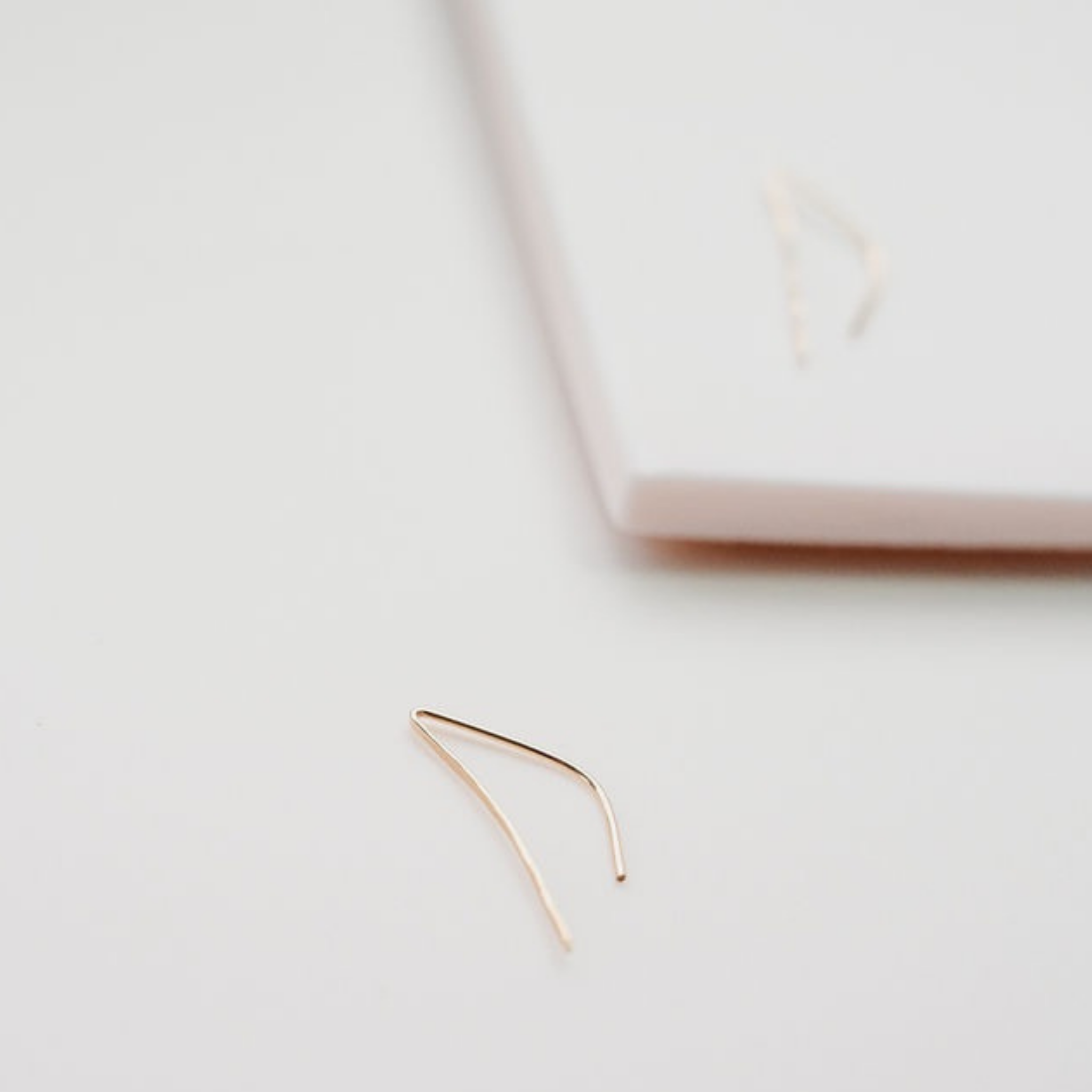 Gold Long Branch Earrings