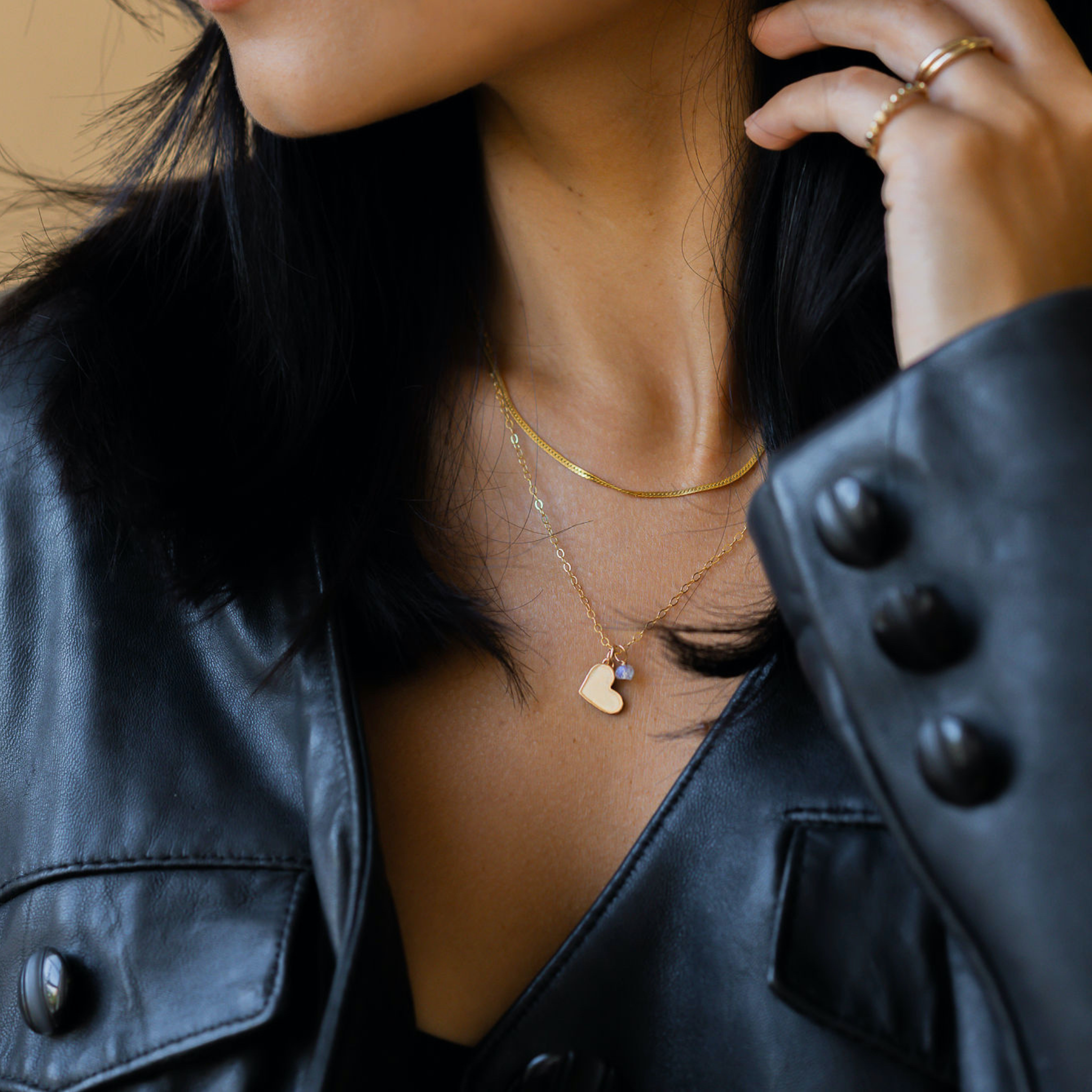 Gold Heart Unity Necklace