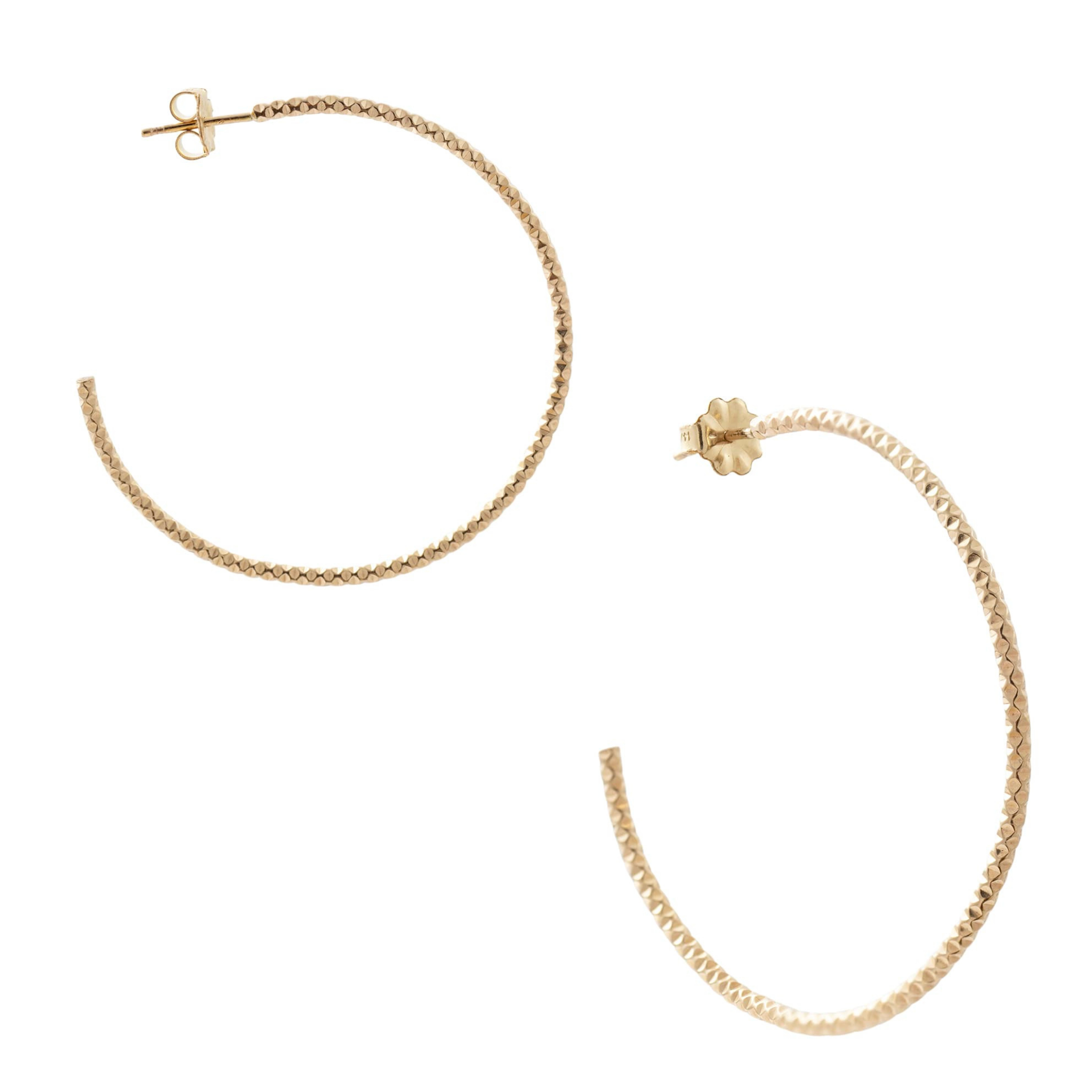 Triangle Gold Large Hoops