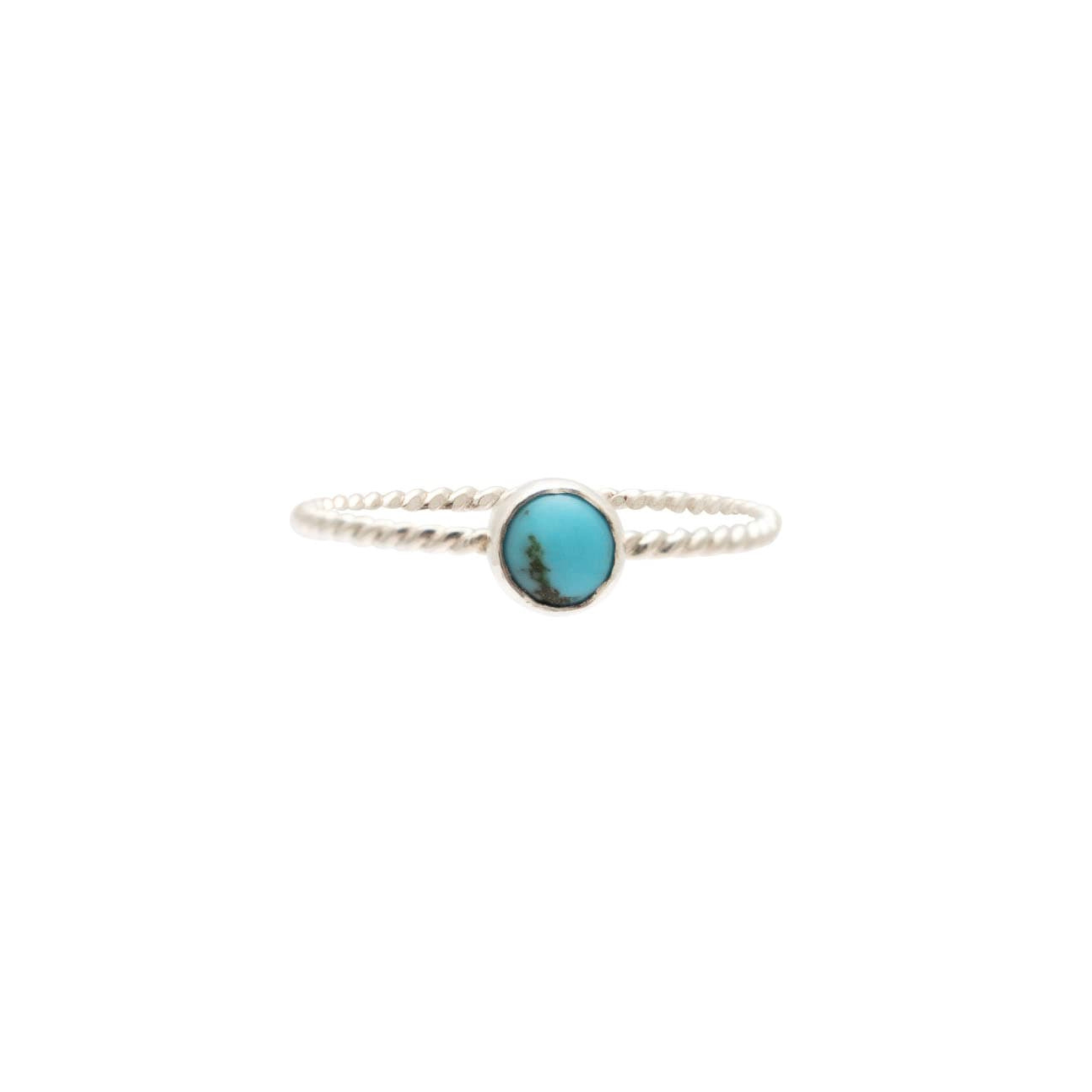 Silver Solitaire Gemstone Ring