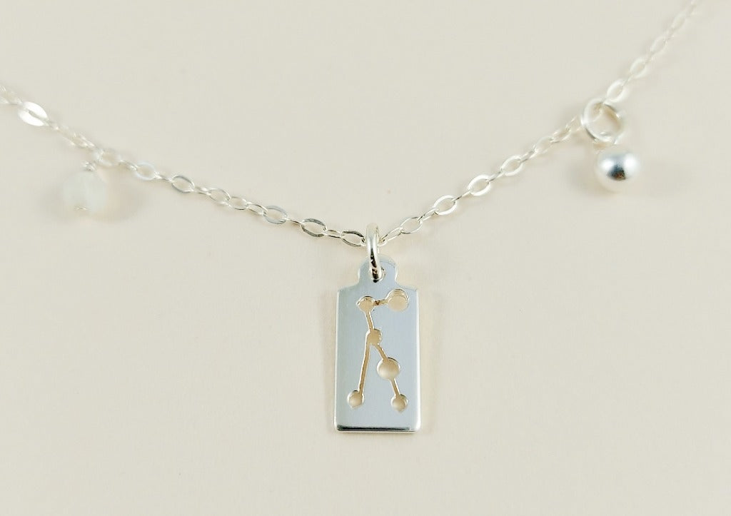 The silver Virgo necklace