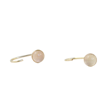 Gold J-Hook Hoop Earrings