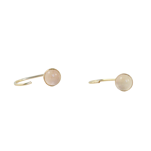Gold J-Hook Hoop Earrings