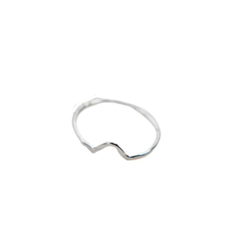 Silver Mini Mountain Ring