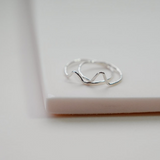 Silver Mini Mountain Ring
