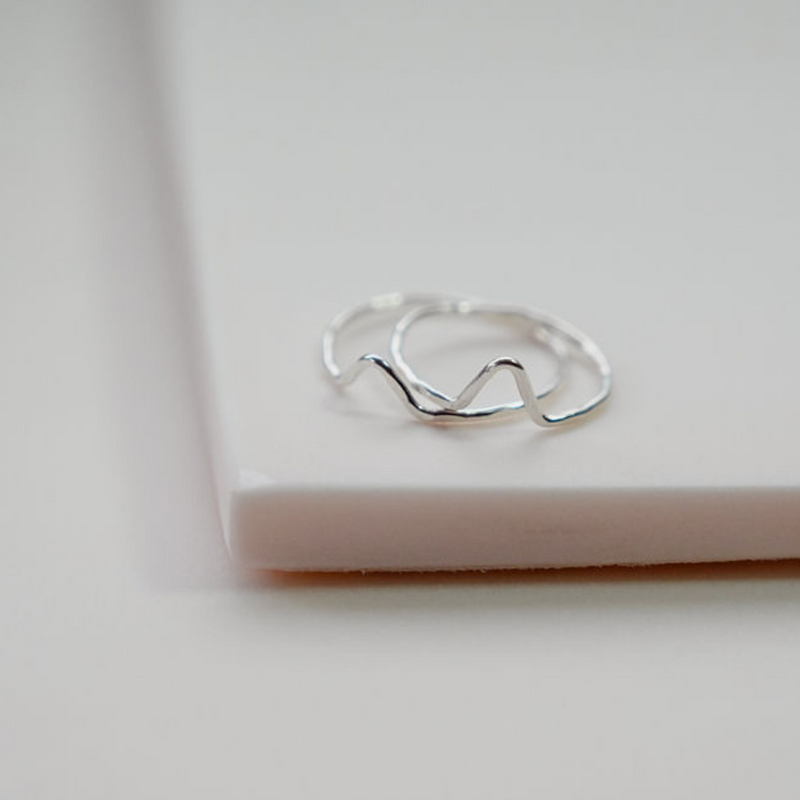 Silver Mini Mountain Ring