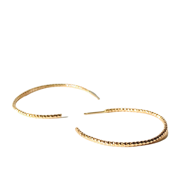 Triangle Gold Large Hoops