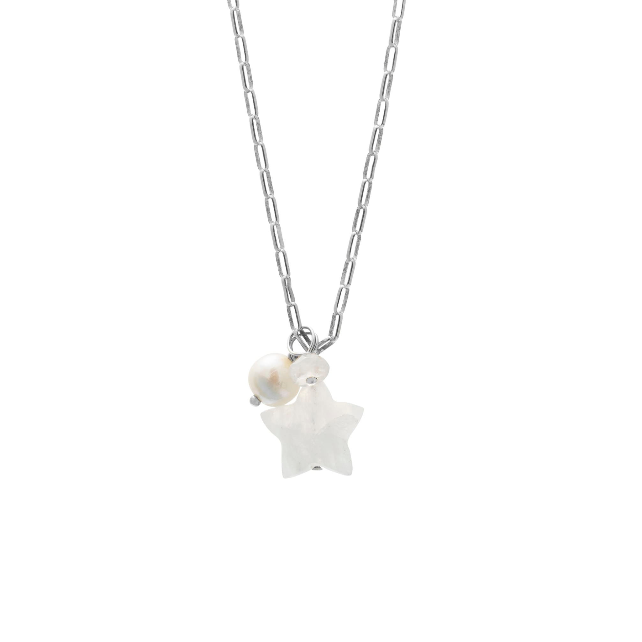 North Star Silver Charm Necklace