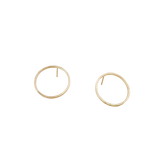 Black Moon Gold Earrings