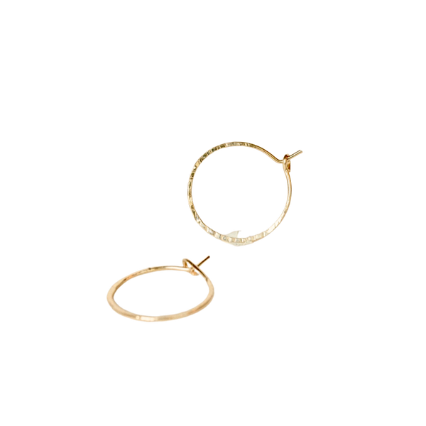 Gold Cleopatra Hoop Earrings