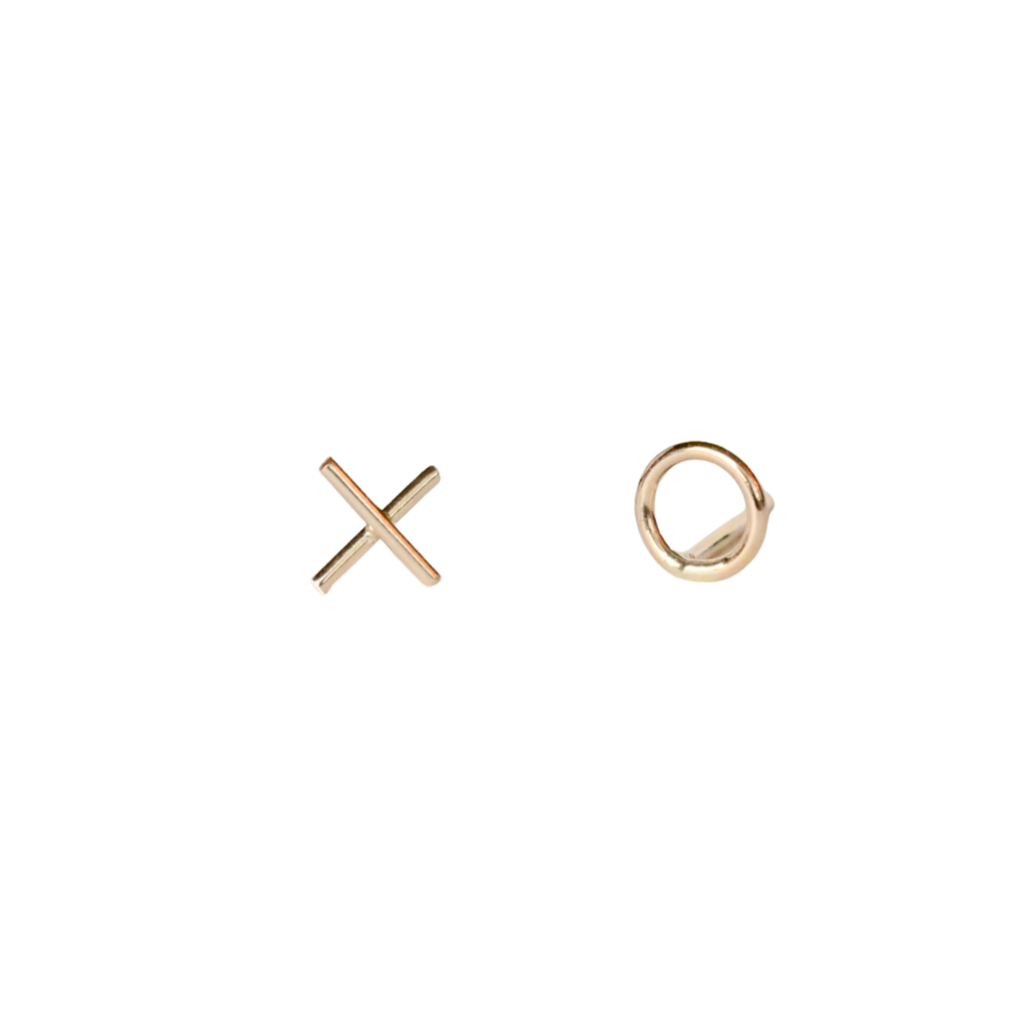 'XO' Gold Stud Earrings