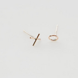 'XO' Gold Stud Earrings