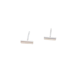 Silver Bar Mini Studs