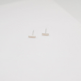 Silver Bar Mini Studs