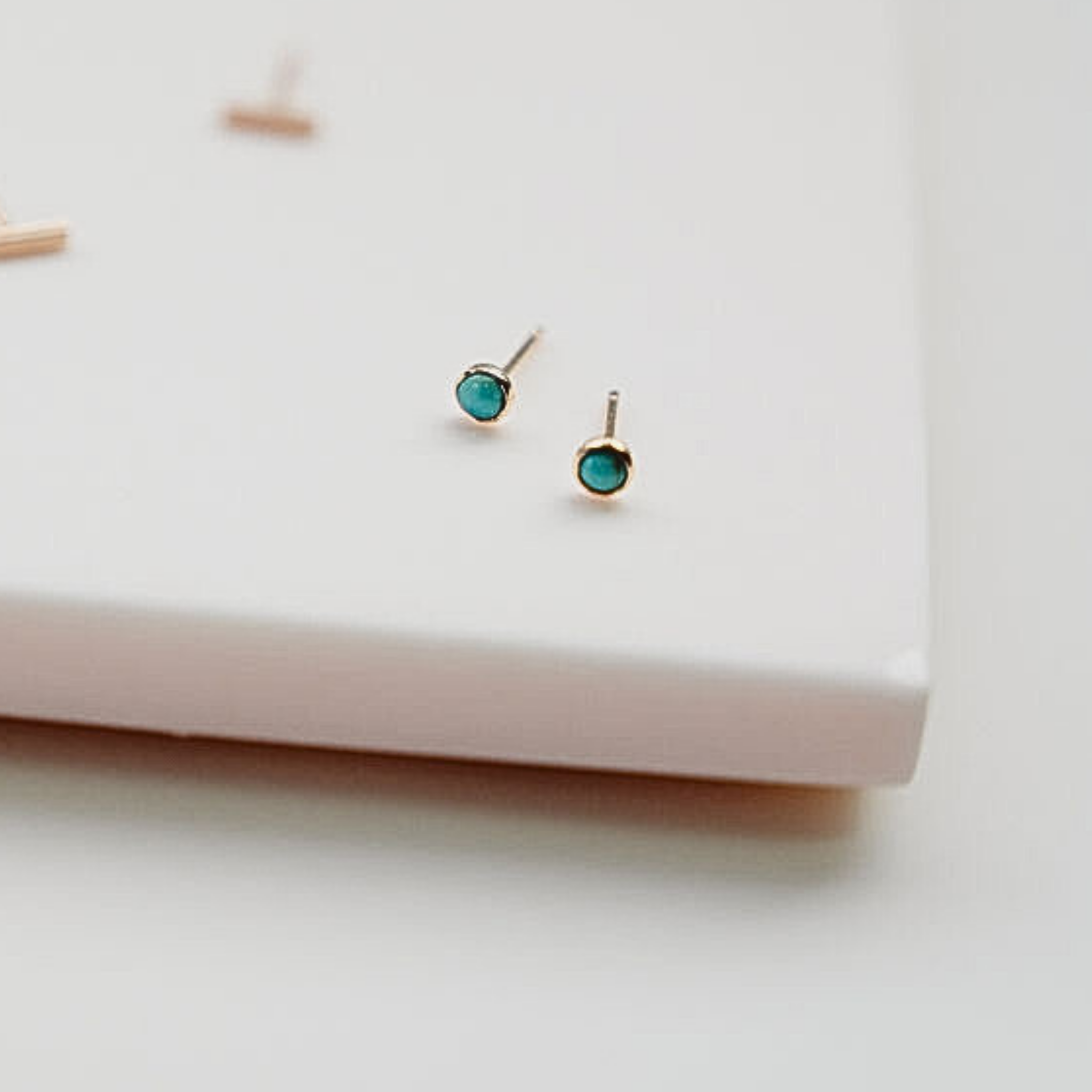 Gold-fill and Gemstone Studs