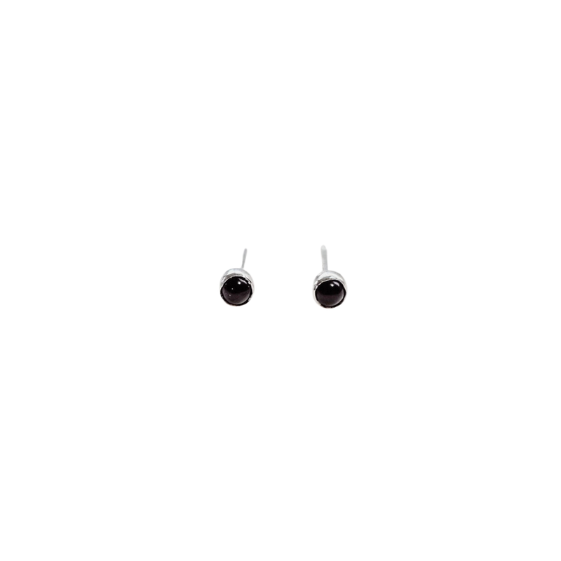 Sterling Silver Gemstone Studs