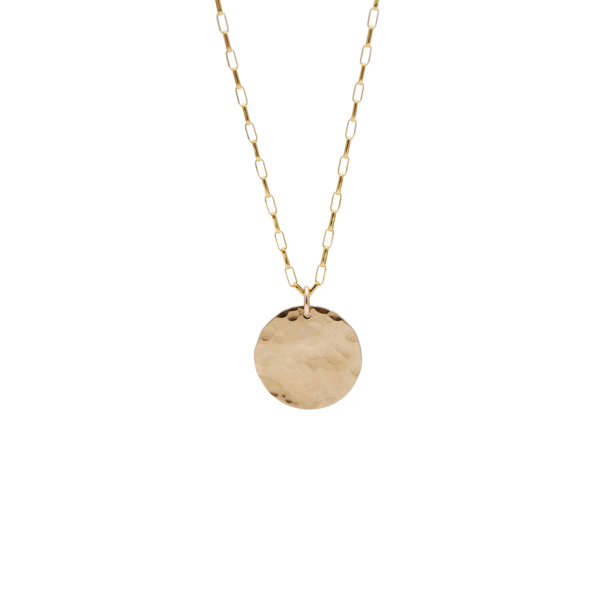 Sunrise Gold Disc Necklace
