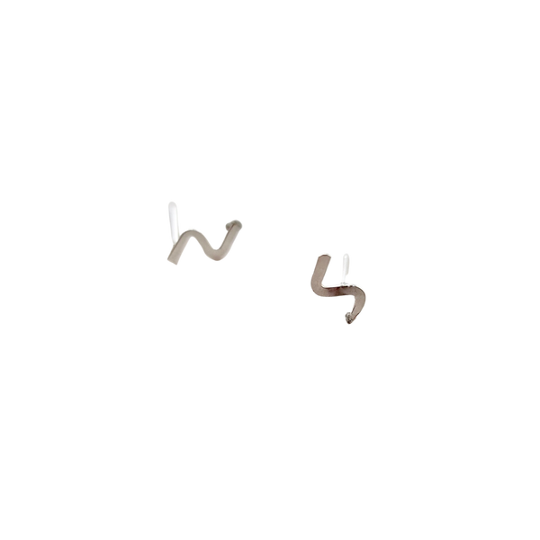 Silver Lightning Mini Studs