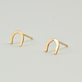 Gold Horseshoe Studs