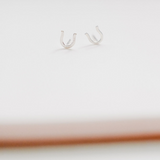 Sterling Silver Horseshoe Studs