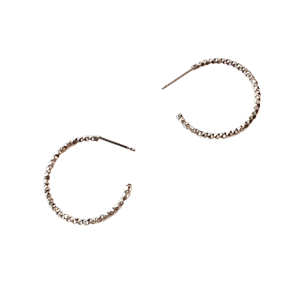 Triangle Silver Small  Hoops