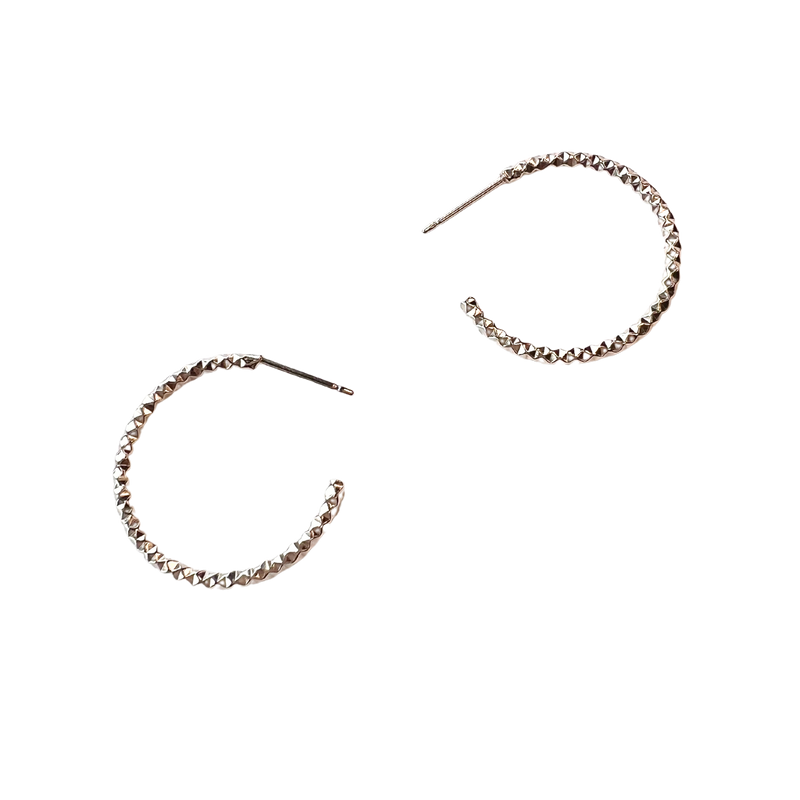 Triangle Silver Small  Hoops