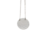 Moon Over Water Silver Necklace