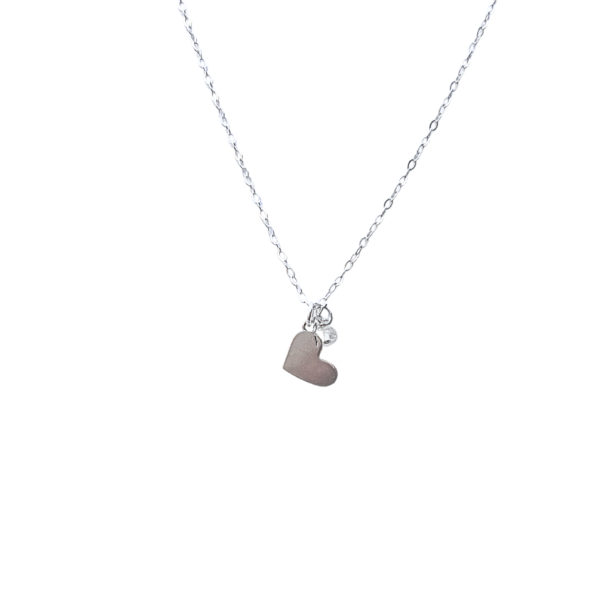 Silver Heart Unity Necklace