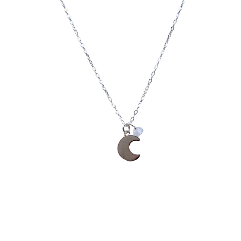 Silver Moon Unity Necklace