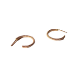 Sparkle Small Gold Hoops