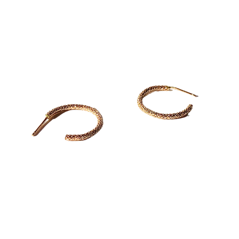 Sparkle Small Gold Hoops