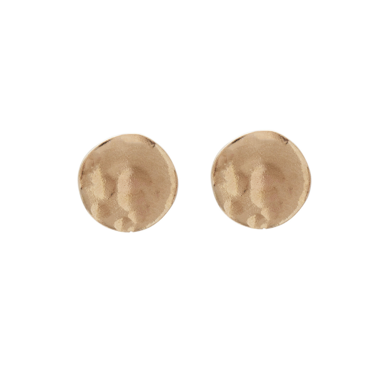 Sunrise Large Gold Disc Studs