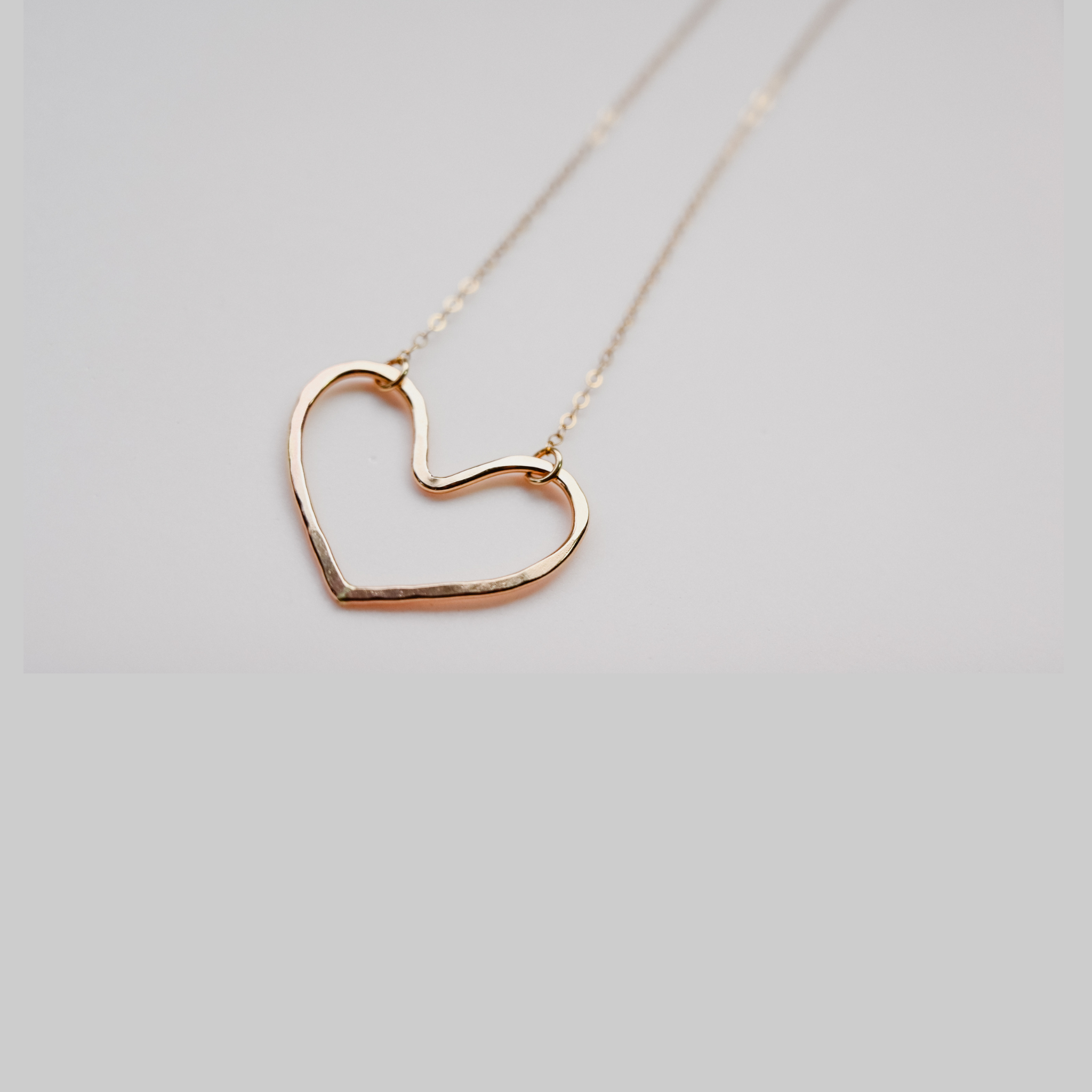 Small Gold Heart Necklace Devi Arts Collective