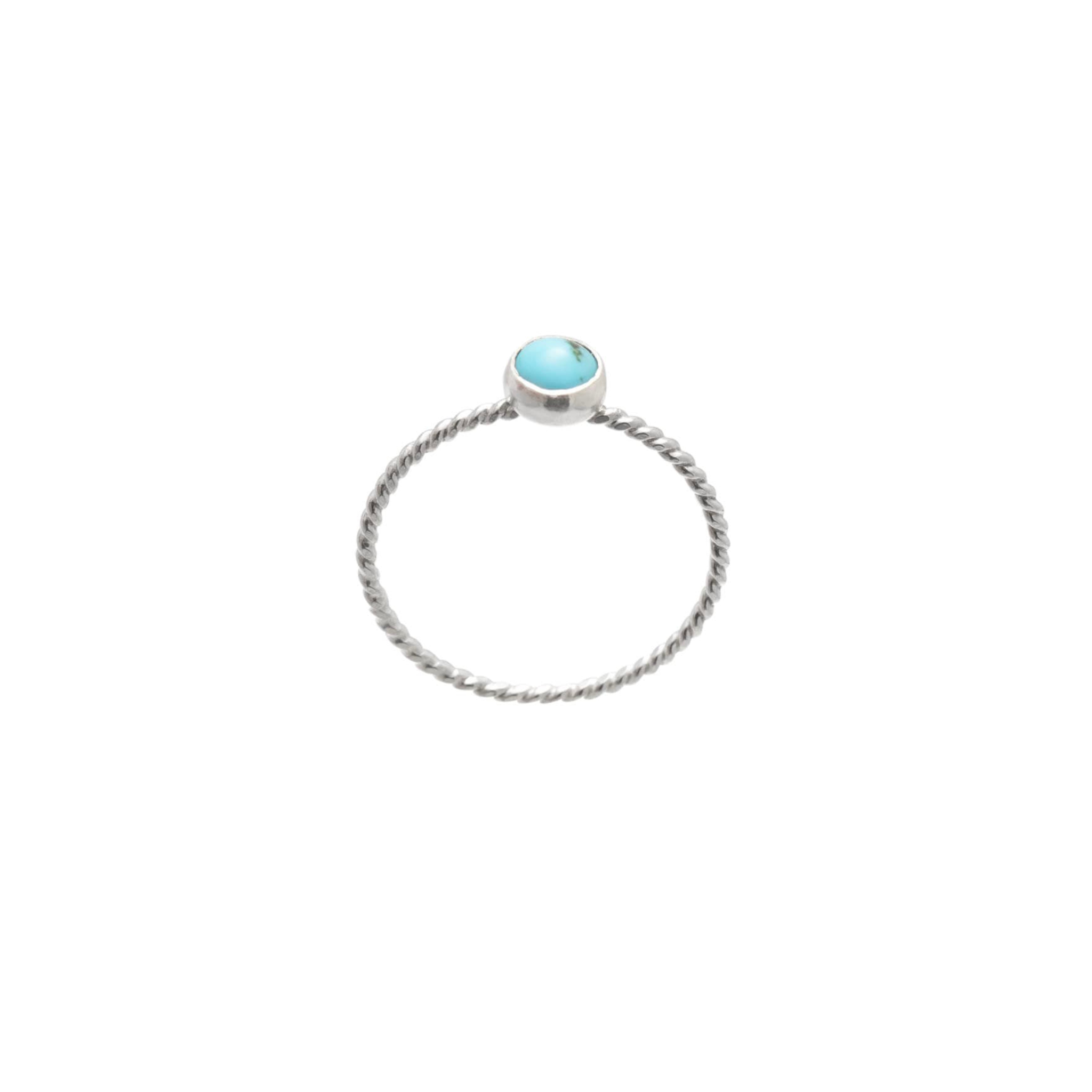 Silver Solitaire Gemstone Ring