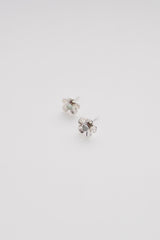 Flower Power aquamarine studs