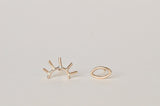 Our pair of gold open eye studs
