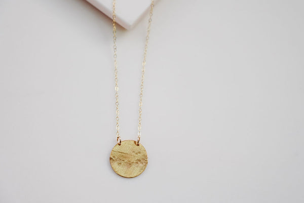 The Gold - filled full moon necklace