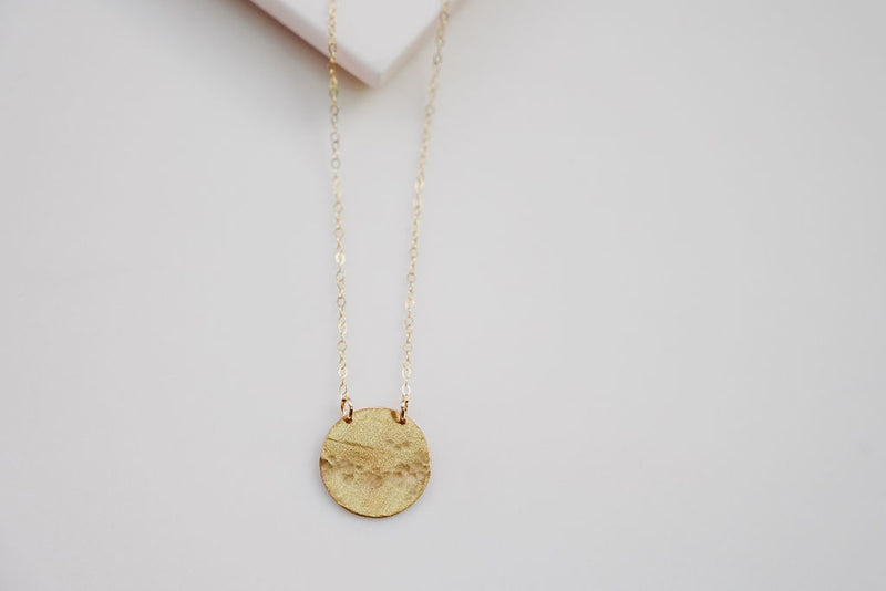 The Gold - filled full moon necklace