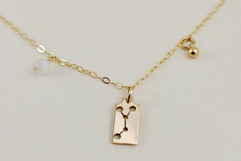 The gold cancer necklace