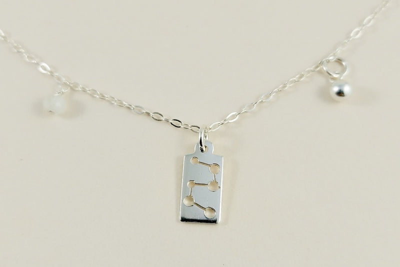 the silver scorpio necklace