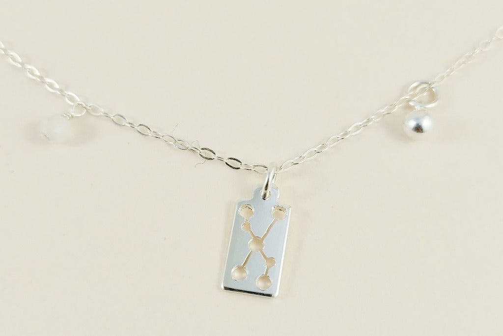 the silver taurus necklace