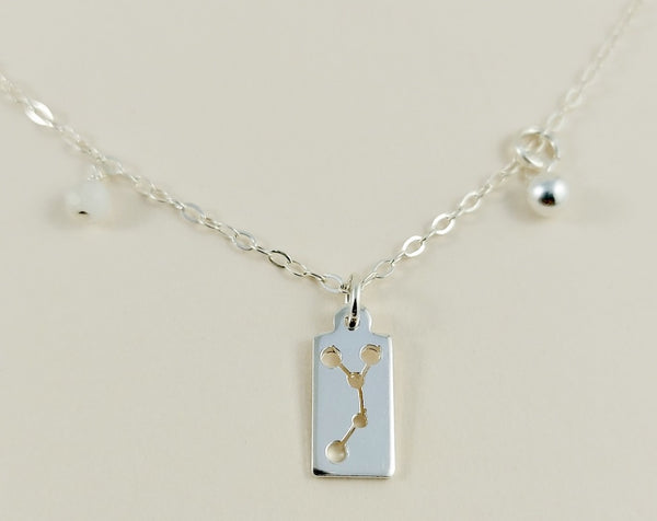 The silver cancer necklace
