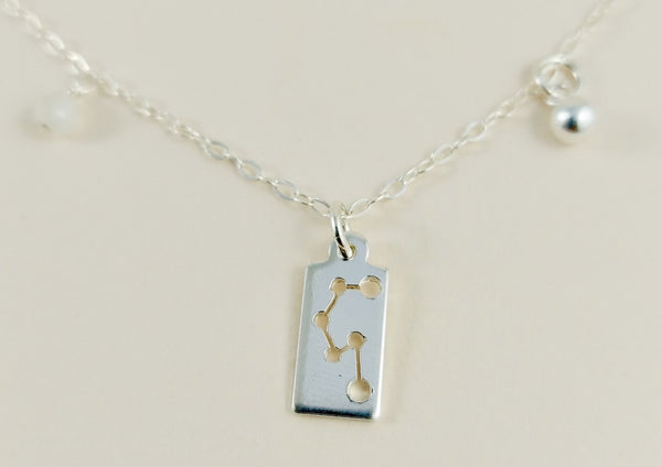 the silver libra necklace