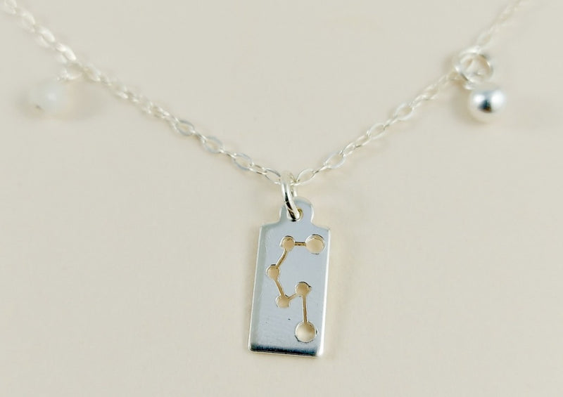 the silver libra necklace