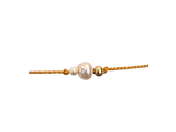 Celestial Pearl Silk Bracelet